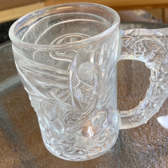 McDonald's Other - McDonalds Batman Forever Mug Batman Gotham City 1995 vintage clear 3-D